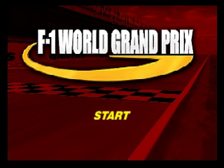F-1 World Grand Prix title screen for Nintendo 64